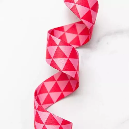 1.5" Triangle Web Rhubarb SSCWEB 85 by Stitch Supply- 1 yard