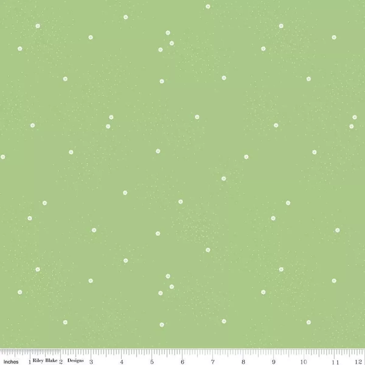 100% Cotton Fabric, 43″/44″ Wide in Dainty Daisy Grass by Riley Blake Designs