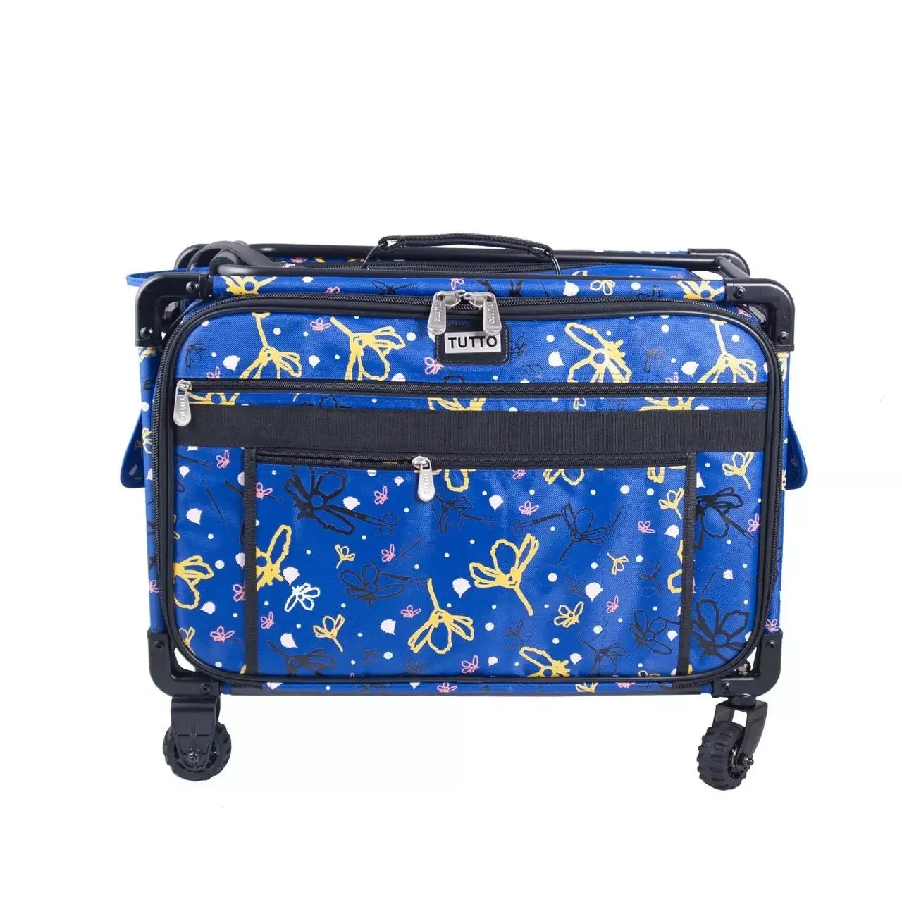 22" Tutto Machine on Wheels Large - Blue Yellow Daisies