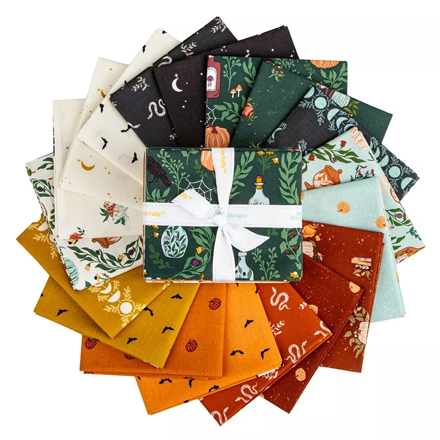 The Apothecary Fat Quarter Bundle, 18 Pcs. by Amber Elliot of Alderwood Studio for Riley Blake Designs.