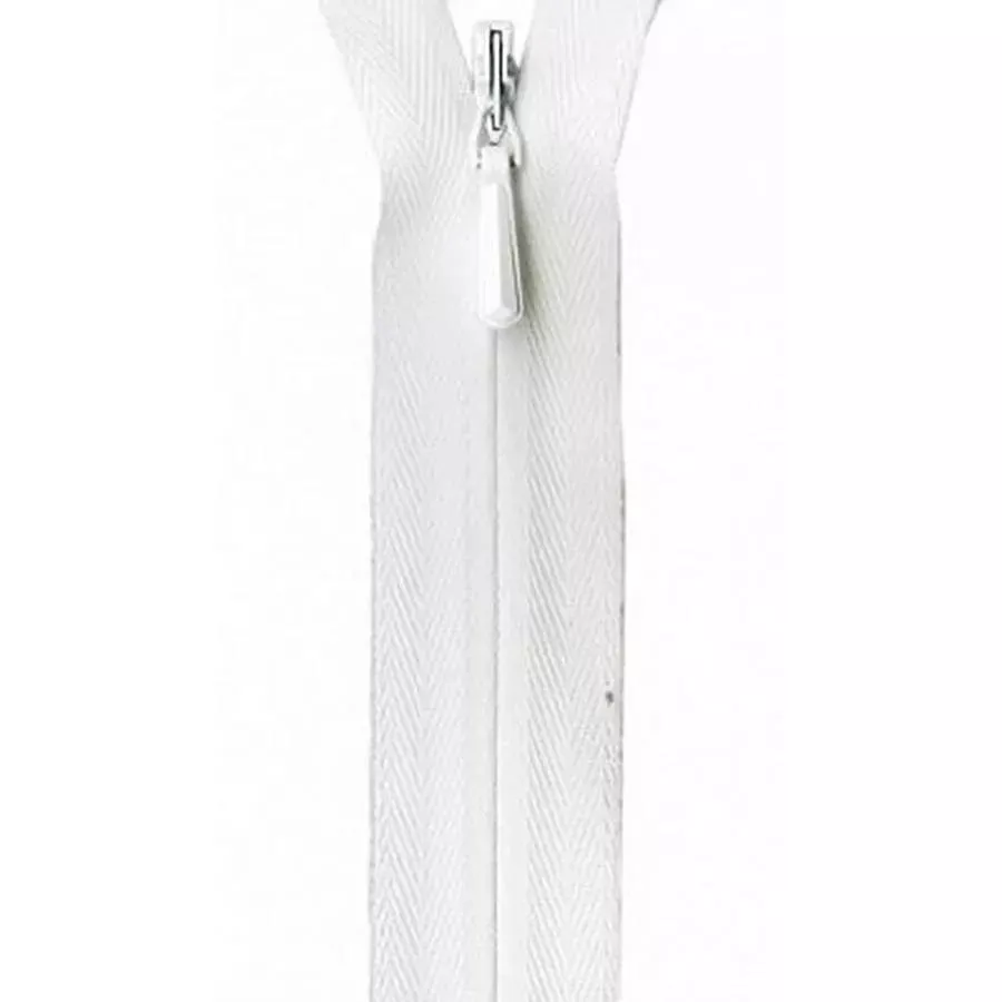 art.309 Unique Invisible Zipper 9" White (Box of 3)