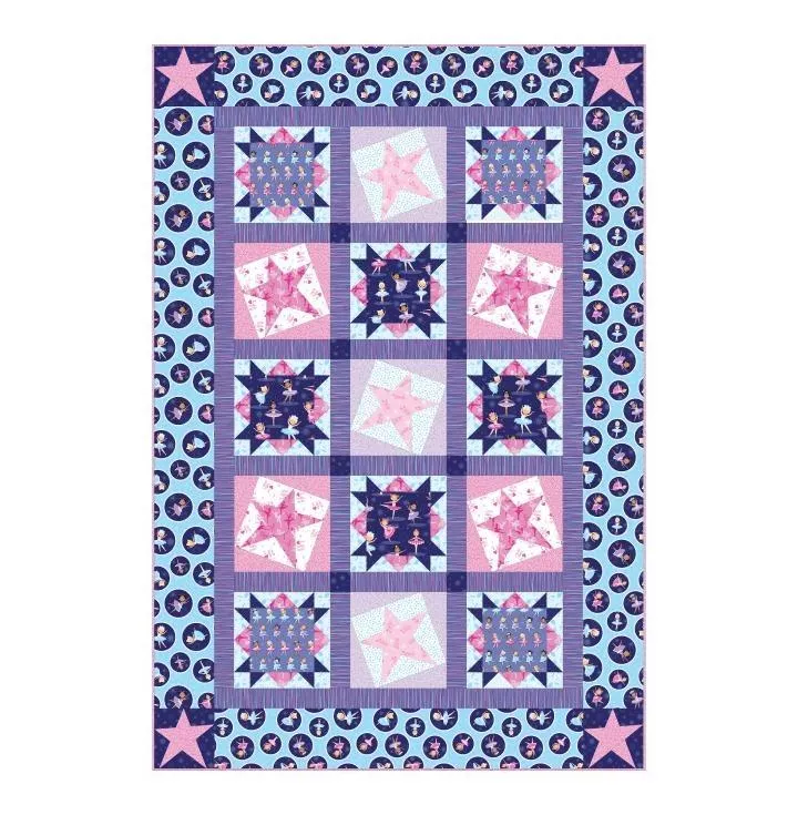 At the Ballet Quilt Kit - 61" x 90" - Includes Pattern & Binding