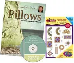 Christopher Nejman's Designer Combo - Pillows Designer Sewing Techniques Book & DVD with 23 Premium Embroidery Designs