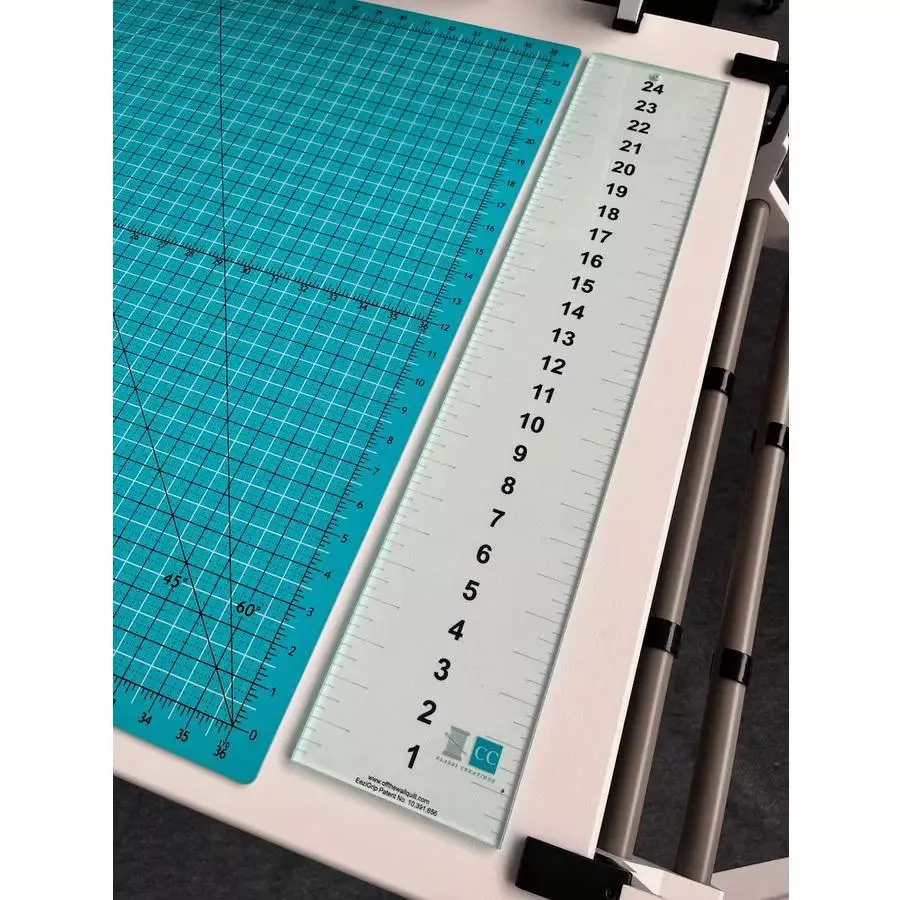 Classi Creations 5" x 25" Acrylic Grip Ruler