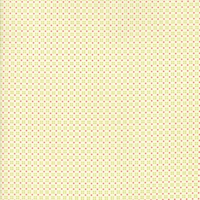 Clover Hollow Ivory Dottie Yardage by Sherri and Chelsi for Moda Fabrics 37555 13 Sold in 1/2 Yard Increments