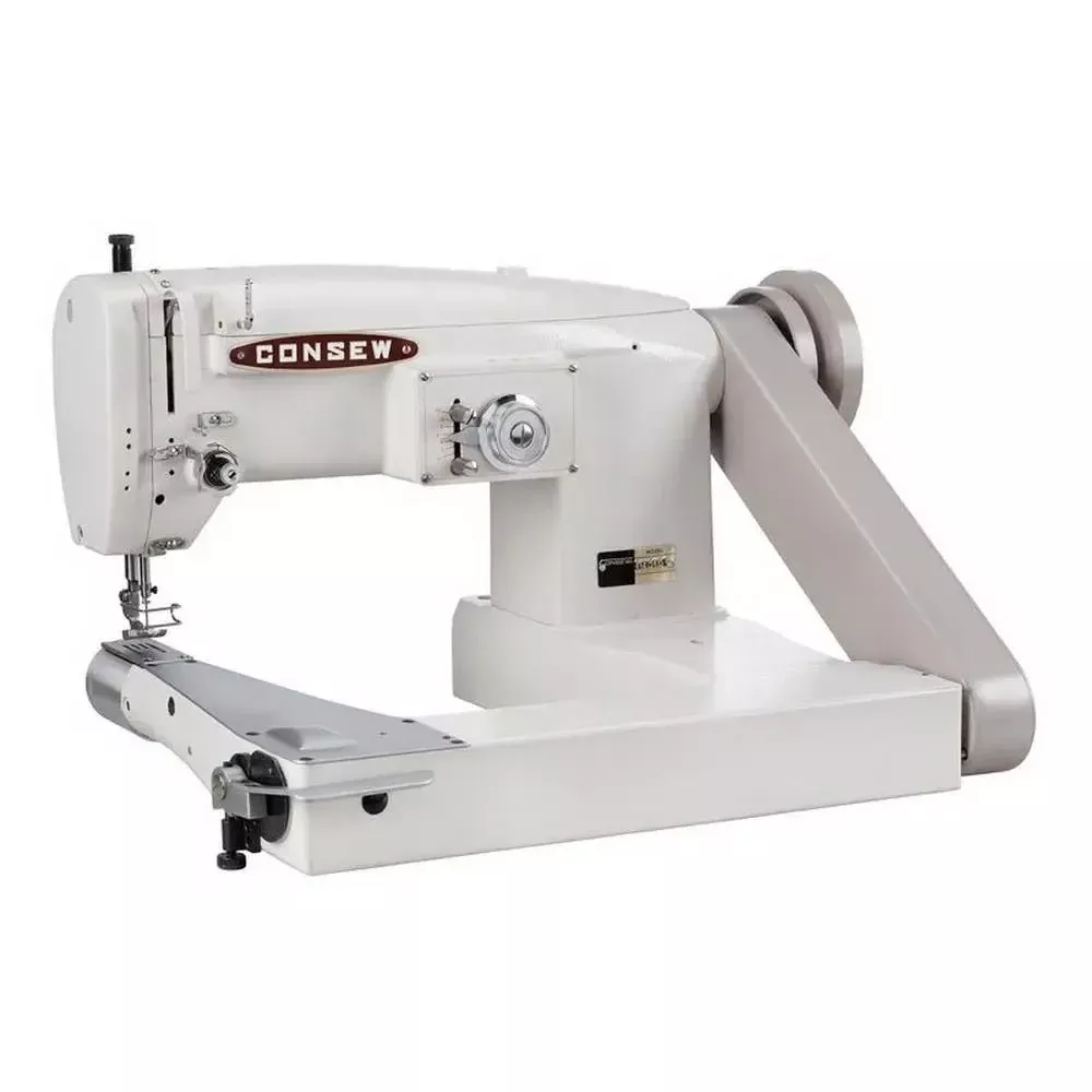Consew 347R-1A-1 Single Needle, Drop Feed, Feed-Off-The-Arm, Cylinder Bed, Zig-Zag Machine
