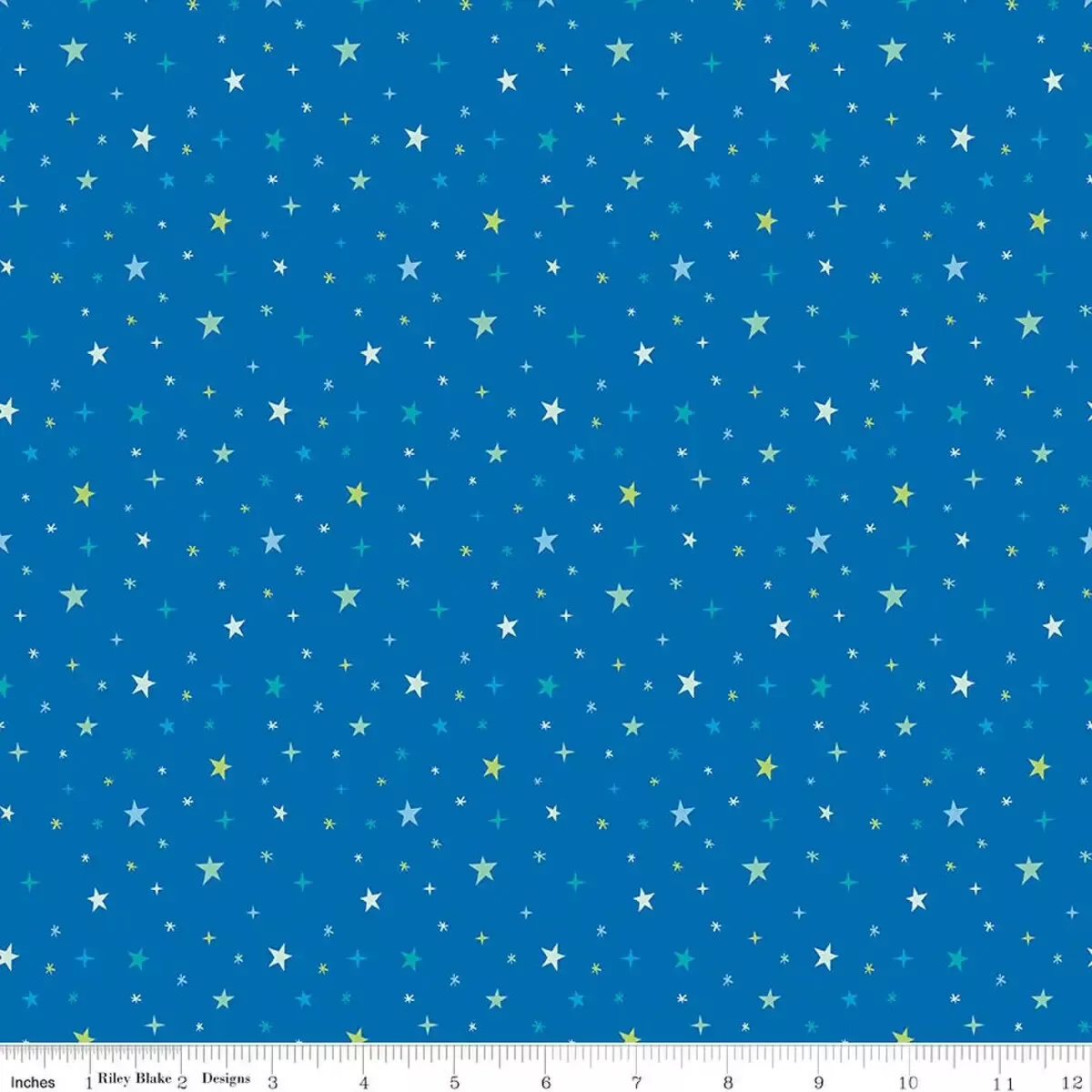 Cotton Fabric, 43″/44″ Wide Brave Your Way in Beyond the Stars Cobalt by Riley Blake Designs