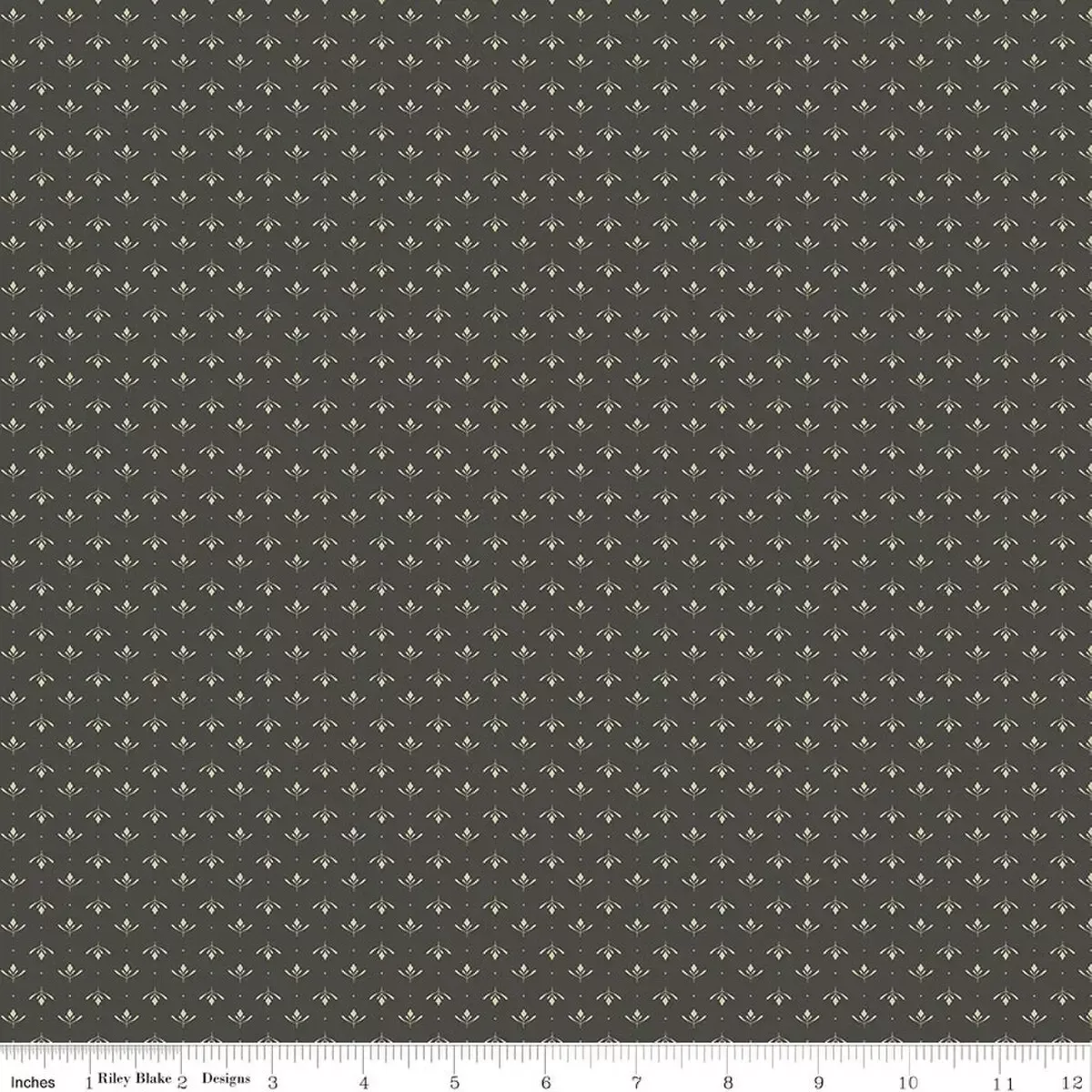 Cotton Fabric, 43″/44″ Wide Charmed & Treasured in Lottie Gray by Riley Blake Designs
