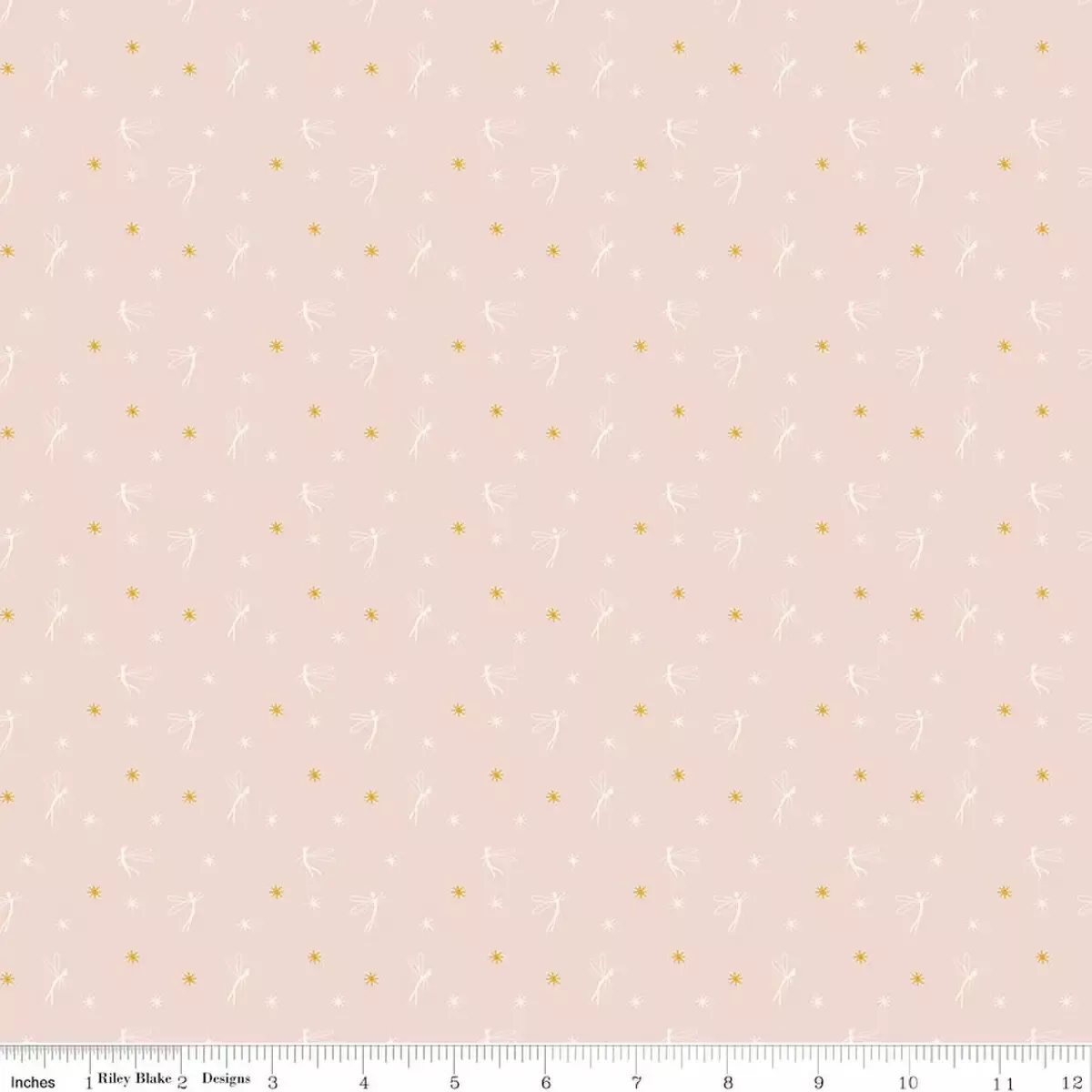 Cotton Fabric, 43″/44″ Wide Story Land in Fairy Lights Pink by Riley Blake Designs