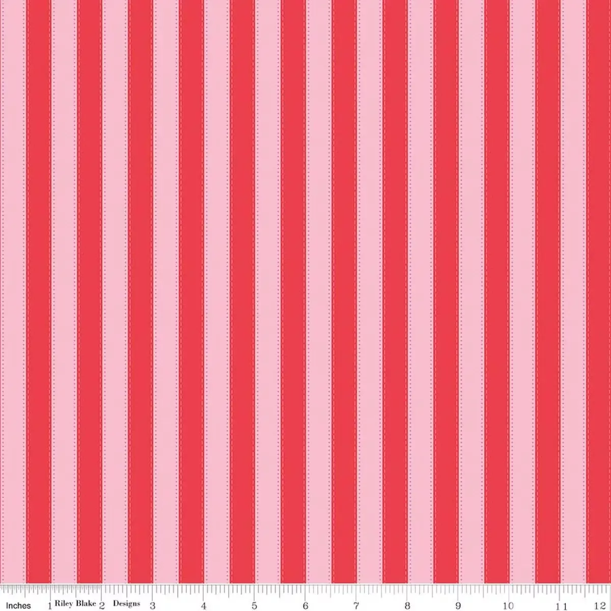 Cotton Fabric, 43″/44″ Wide The World of Strawberry Shortcake™ in Stripes Red by Riley Blake Designs