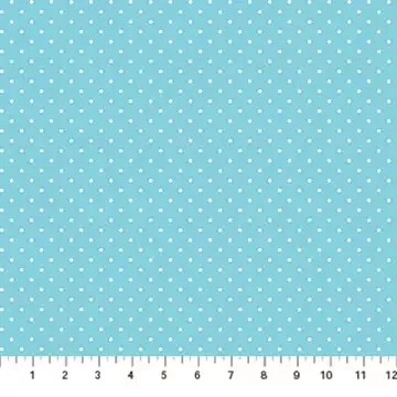 Cotton Fabric, 44″ Lullaby in Dot Blue by Northcott Fabrics