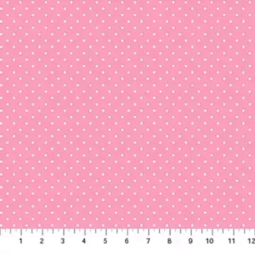 Cotton Fabric, 44″ Lullaby in Dot Pink by Northcott Fabrics
