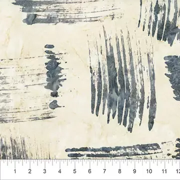 Cotton Fabric, 44″ Paint Box in Arc Dove by Banyan Batiks