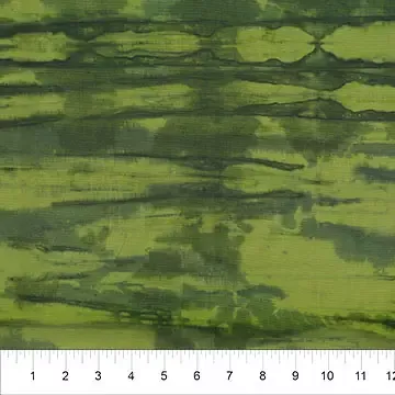 Cotton Fabric, 44″ Paint Box in Texture Olive by Banyan Batiks