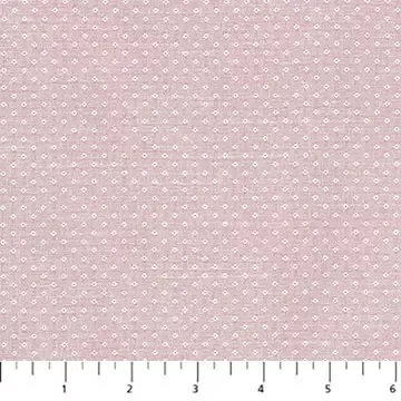 Cotton Fabric, 44″ Ripple & Thread in Diamonds Rose by FIGO