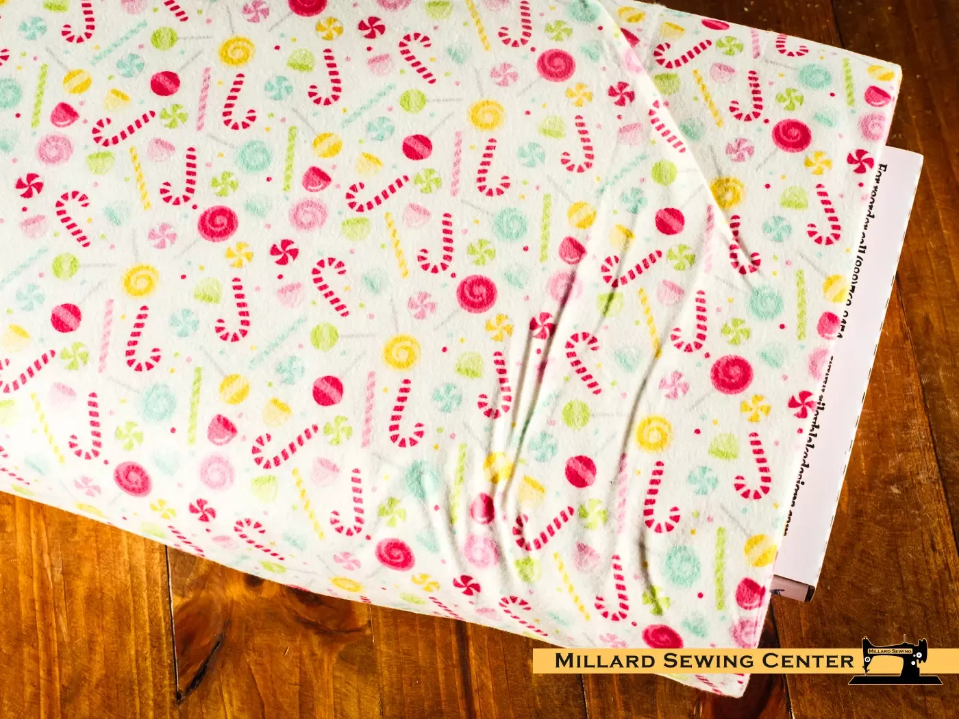 Cotton Flannel Fabric Fabric, 43″/44″ Wide in White by Riley Blake Designs
