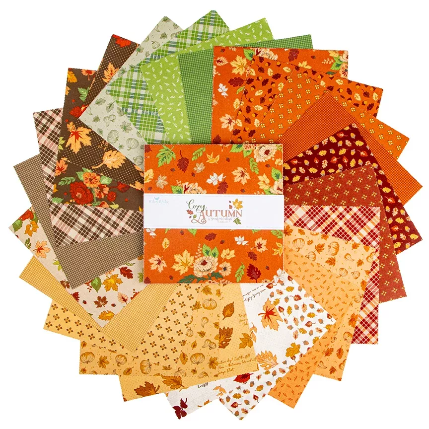 Cozy Autumn 10 Inch Stacker, 42 Pcs.