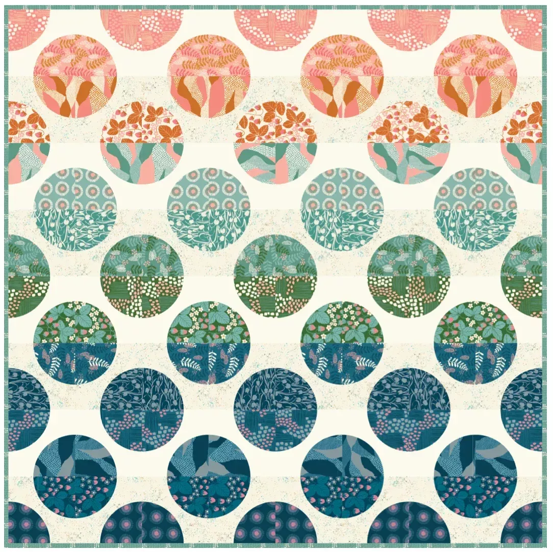 Dot Matrix Quilt Kit featuring Reimagined Landscapes by Jen Hewett for Ruby Star Society
