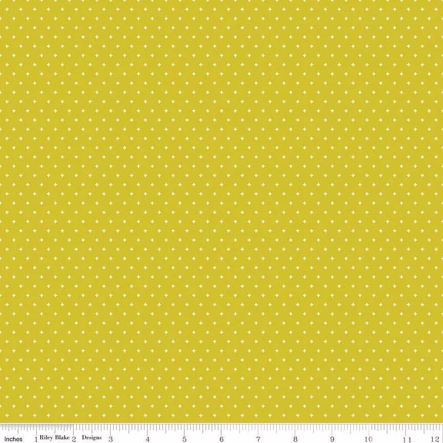 Essence Foils Citron C16460-CITRON Yardage by Fran Gulick of Cotton and Joy for Riley Blake Sold In 1/2 Yard Increments Cut Continuously