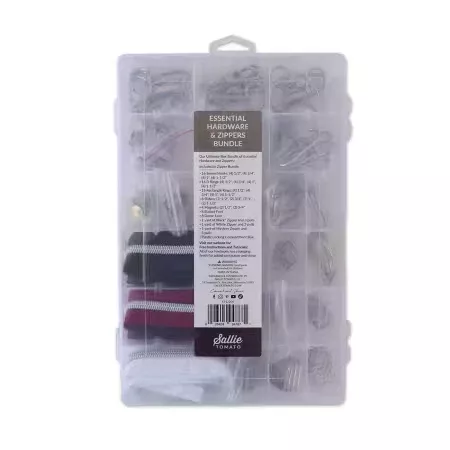 Essential Box Bundle Of Hardware & Zippers Nickle # STS220S