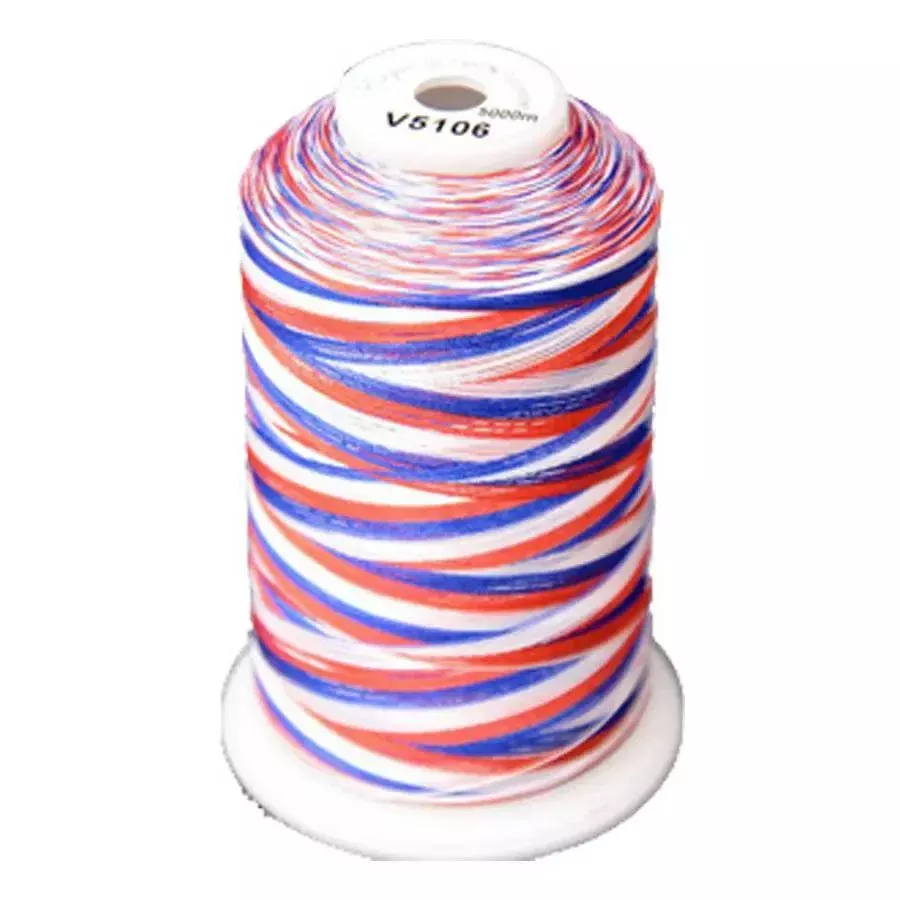 Exquisite Medley Variegated Thread - 106 Patriotic 5000M Spool