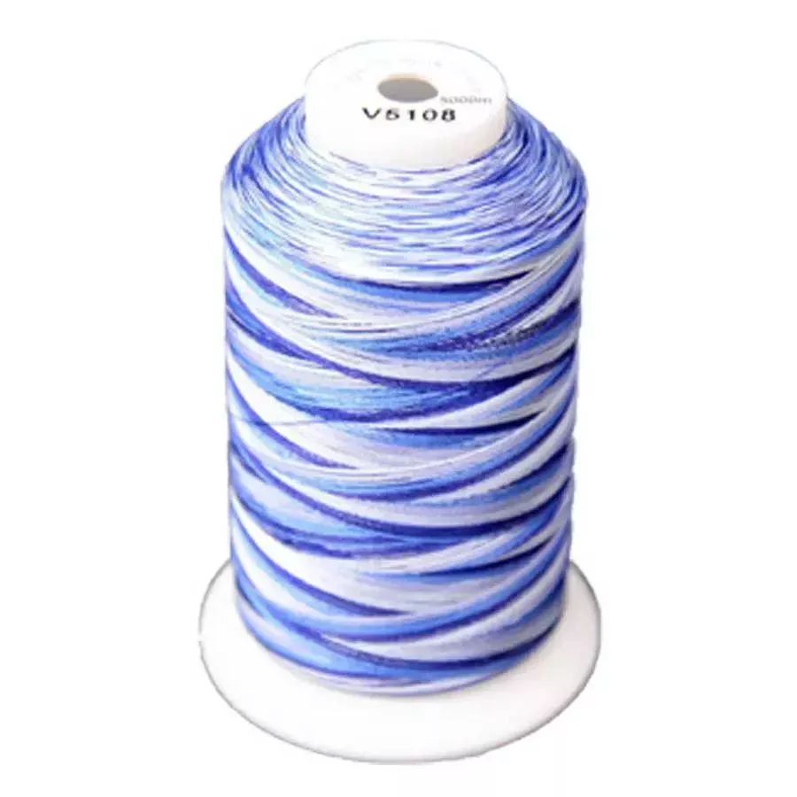 Exquisite Medley Variegated Thread - 108 Denim Blues 5000M Spool