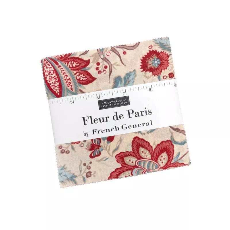 Fleur de Paris Charm Pack 13990PP by French General for Moda Fabrics