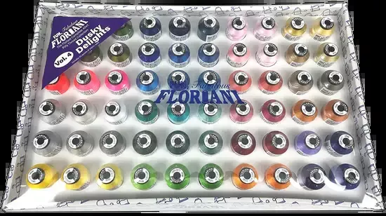Floriani 60 Thread Colors- Dusky Delights - (Set 4) (F60TS-360)
