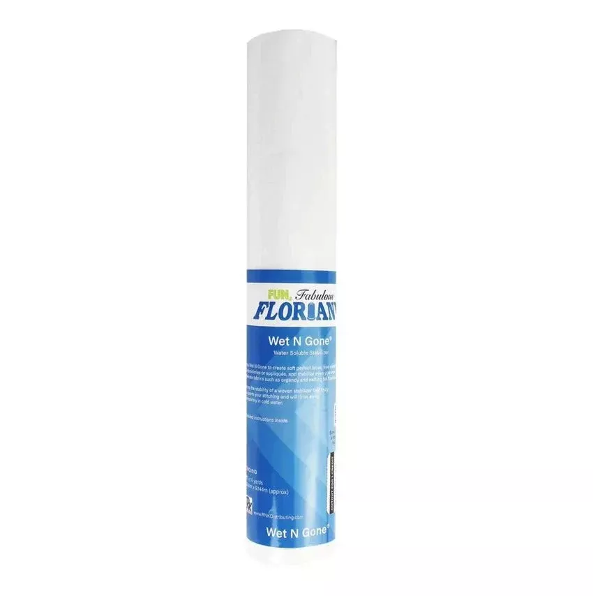 Floriani Wet N' Gone Tacky Water Soluble Stabilizer 15" x 10 yds. (FWGT1510)