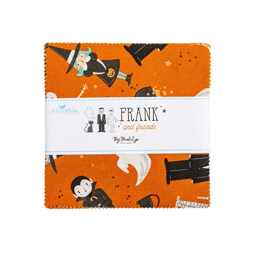 Frank and Friends by My Minds Eye for Riley Blake Designs - 5 Inch Stacker, 42 Pcs.