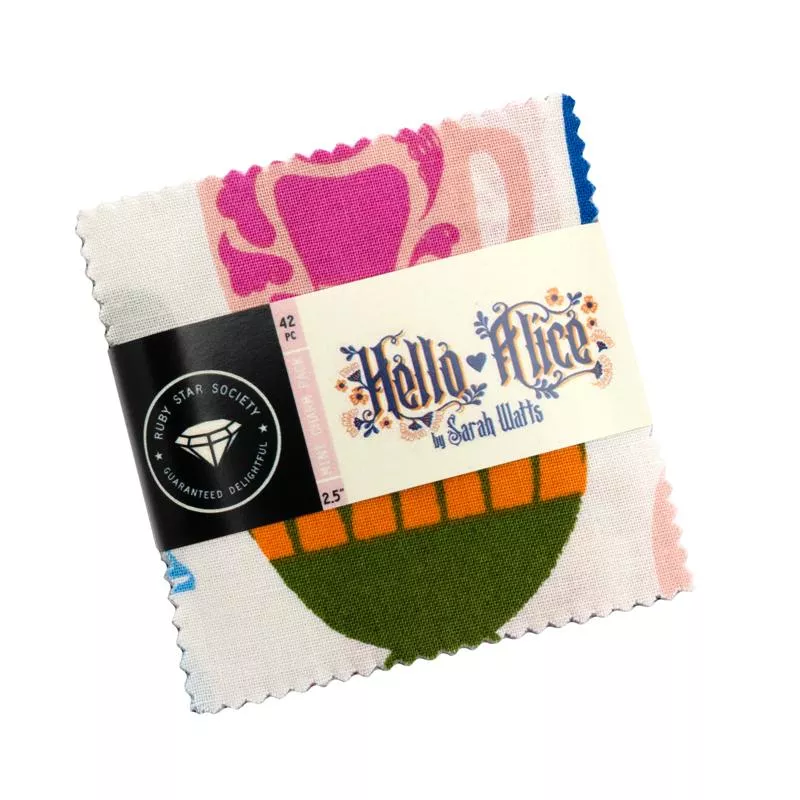 Hello Alice Mini Charm 2.5" by Sarah Watts for Ruby Star Society bin 63