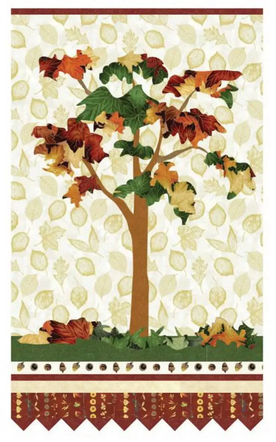 Hoffman Fabrics - Falling Leaves Quilting Fabric Kit