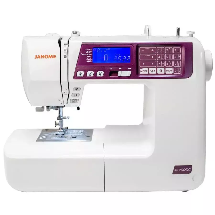 Janome 4120QDC-G Computer Sewing Machine -Purple/Grape Color (OPEN BOX MODEL)