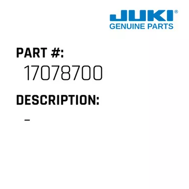 - - Juki #17078700
