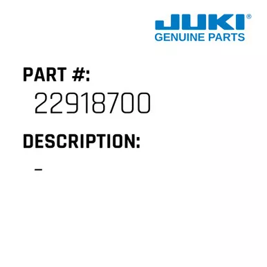 - - Juki #22918700
