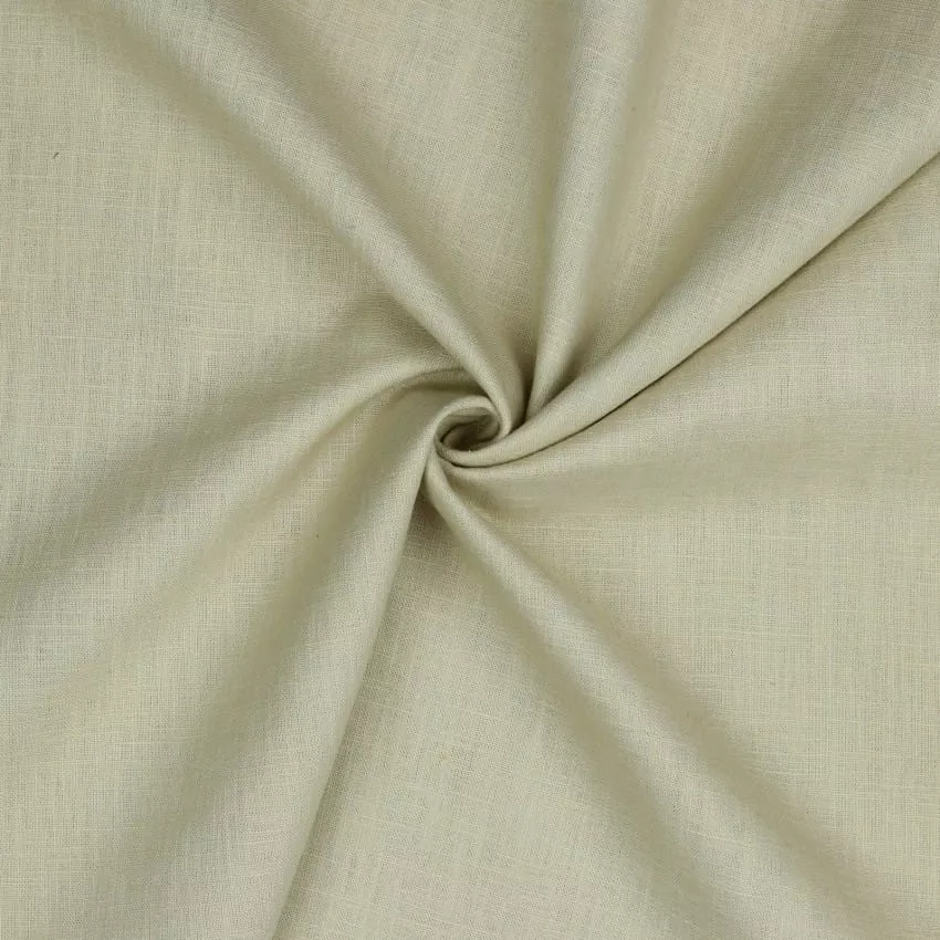 Linen Washed Fabric, 54/55″ Wide in Beige by Verhees
