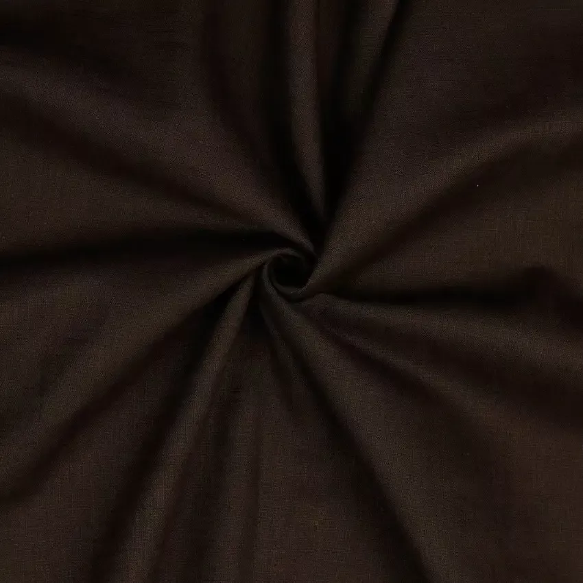 Linen Washed Fabric, 54/55″ Wide in Dark Brown by Verhees