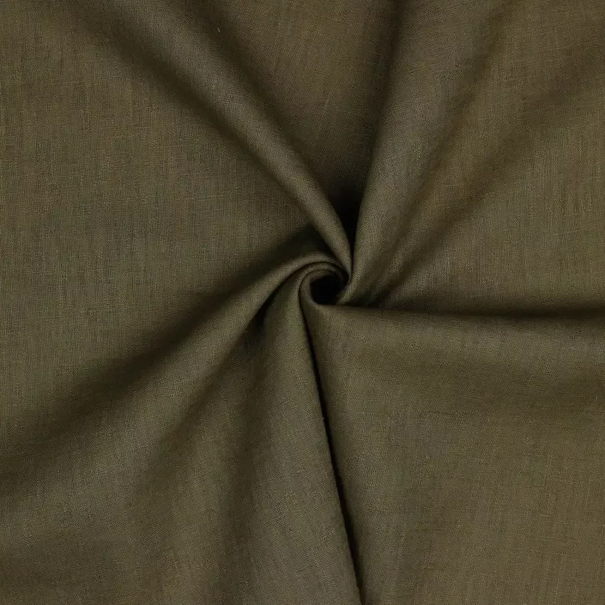 Linen Washed Fabric, 54/55″ Wide in Stone by Verhees