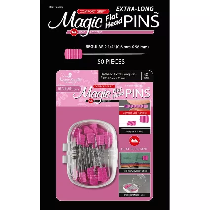 Magic Pins Flathead Extra Long Regular 0.6mm 100pc 220360