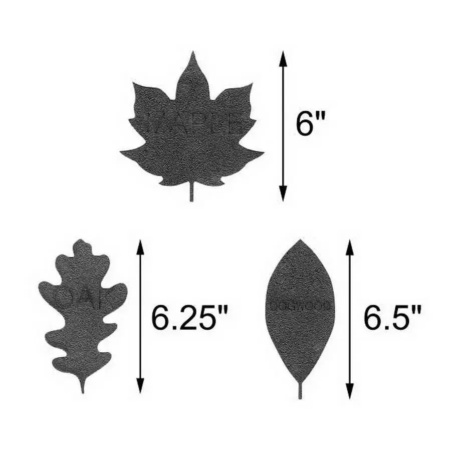 Martelli Autumn Leaves Tracing Applique Template Set 3pc