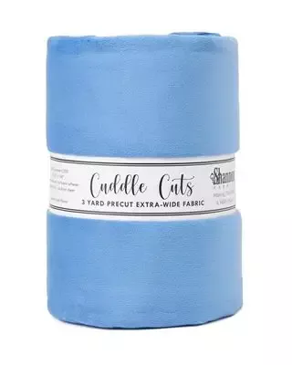 Minky, Wide Back Cuddle Cuts 3 Yard Length in BlueBell by Shannon Fabrics