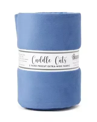 Minky, Wide Back Cuddle Cuts 3 Yard Length in Jeans by Shannon Fabrics