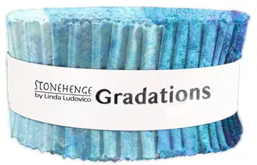 New Stonehenge Gradations Crystal 470 Jelly Roll Strip Northcott