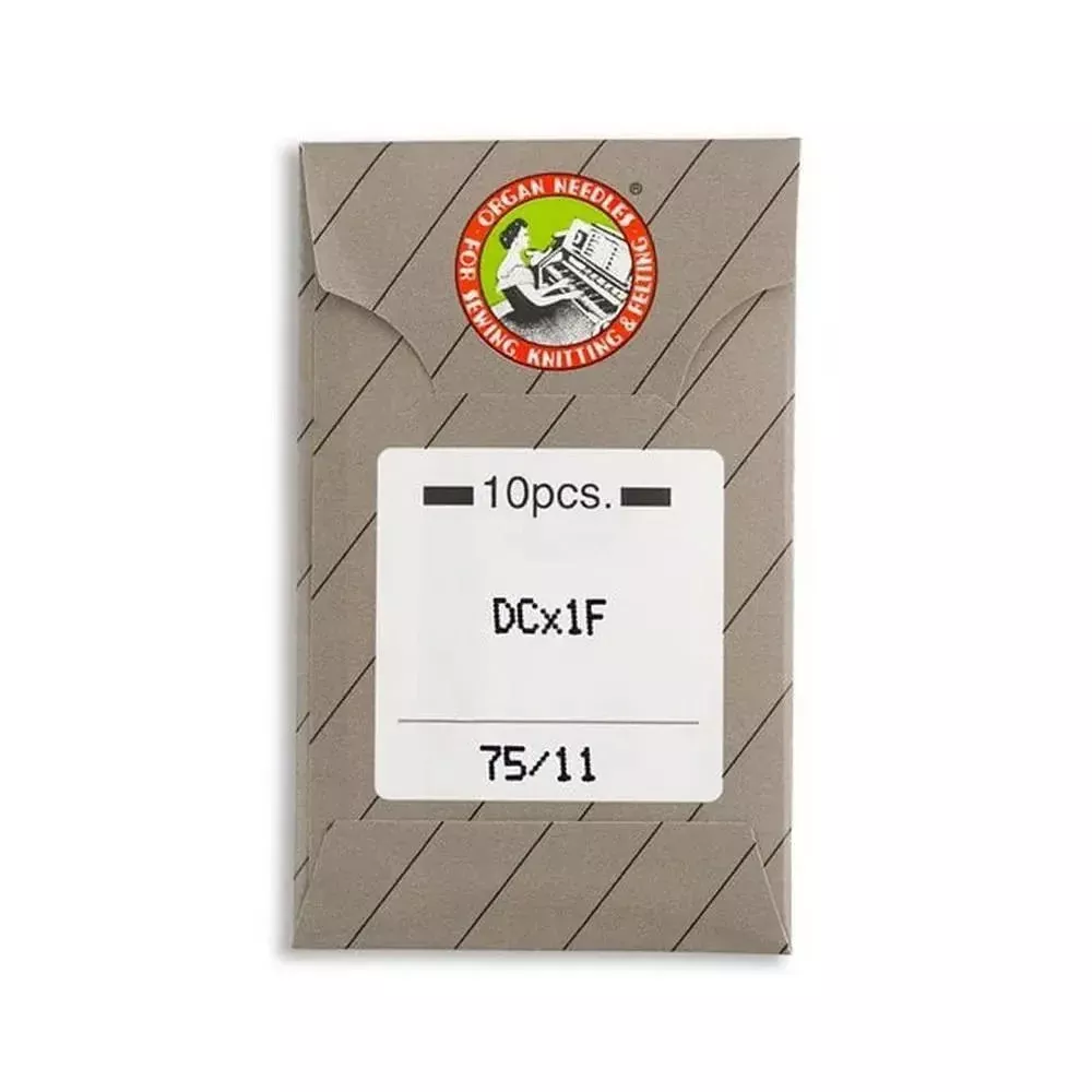 Organ Regular Point Flat Shank Industrial Machine Needles - Size 75/11 - DCx1F - 10/Pack