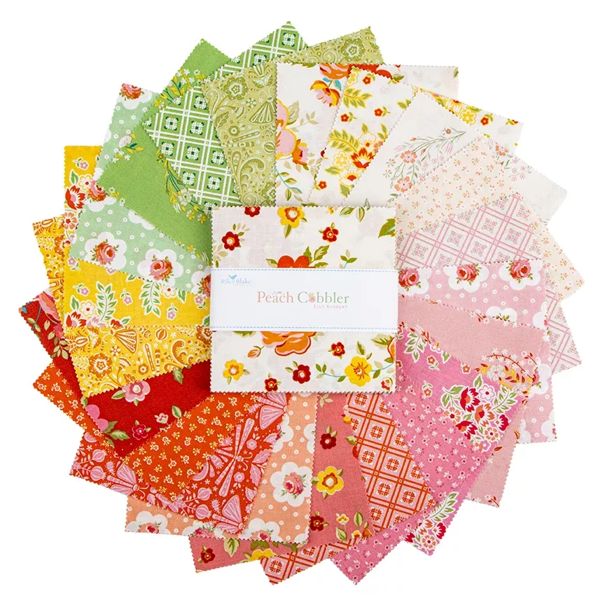 Peach Cobbler by Lilly Ashbury for Riley Blake Designs5 Inch Stacker, 42 Pcs. bin 16