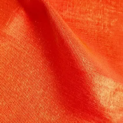 Polyester Fabric, 60″ Wide Shimmer Shantung in Gold/Red by EESCO