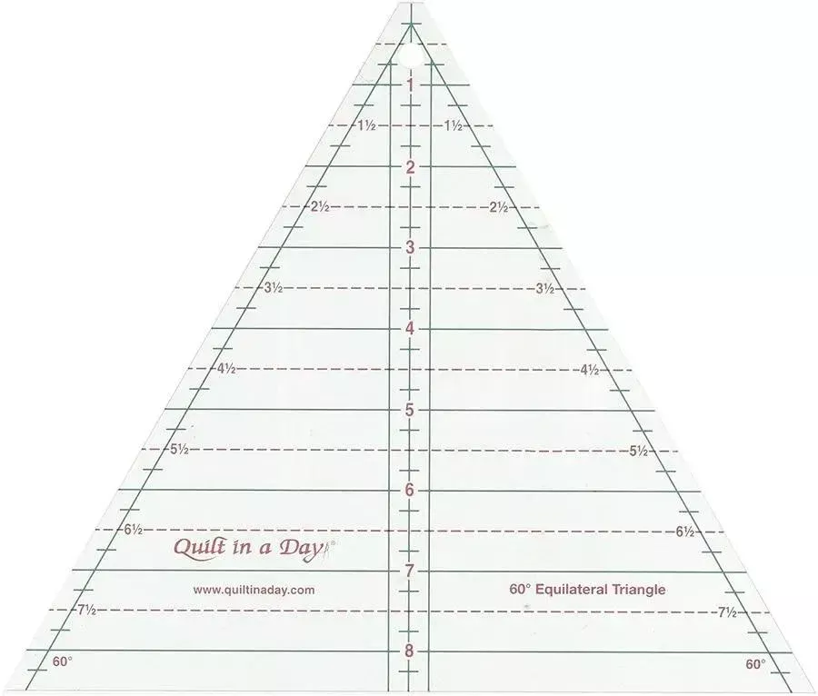 Quilt in a Day 60 Degree 8.5in Triangle Ruler (2046)