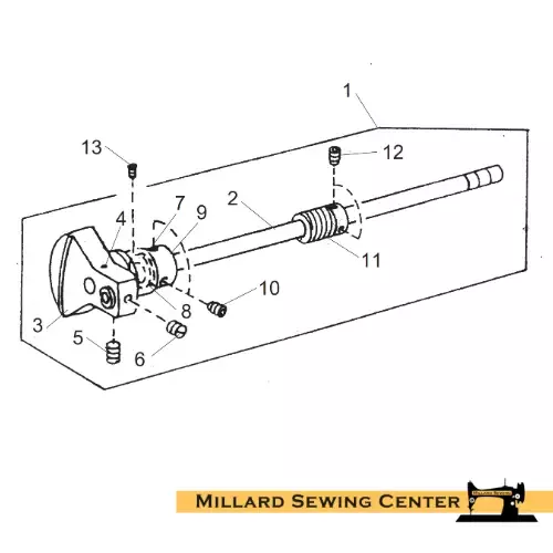 Shaft, Upper (Unit) for Janome 712T Sewing Machine