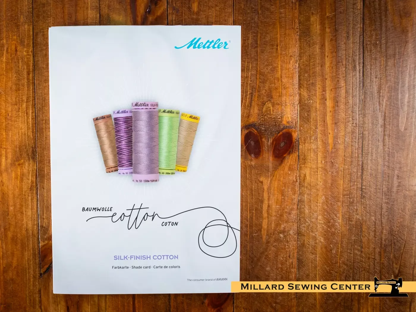 Silk Finish 50wt Mercerized Cotton Sewing Thread Color Card by Mettler