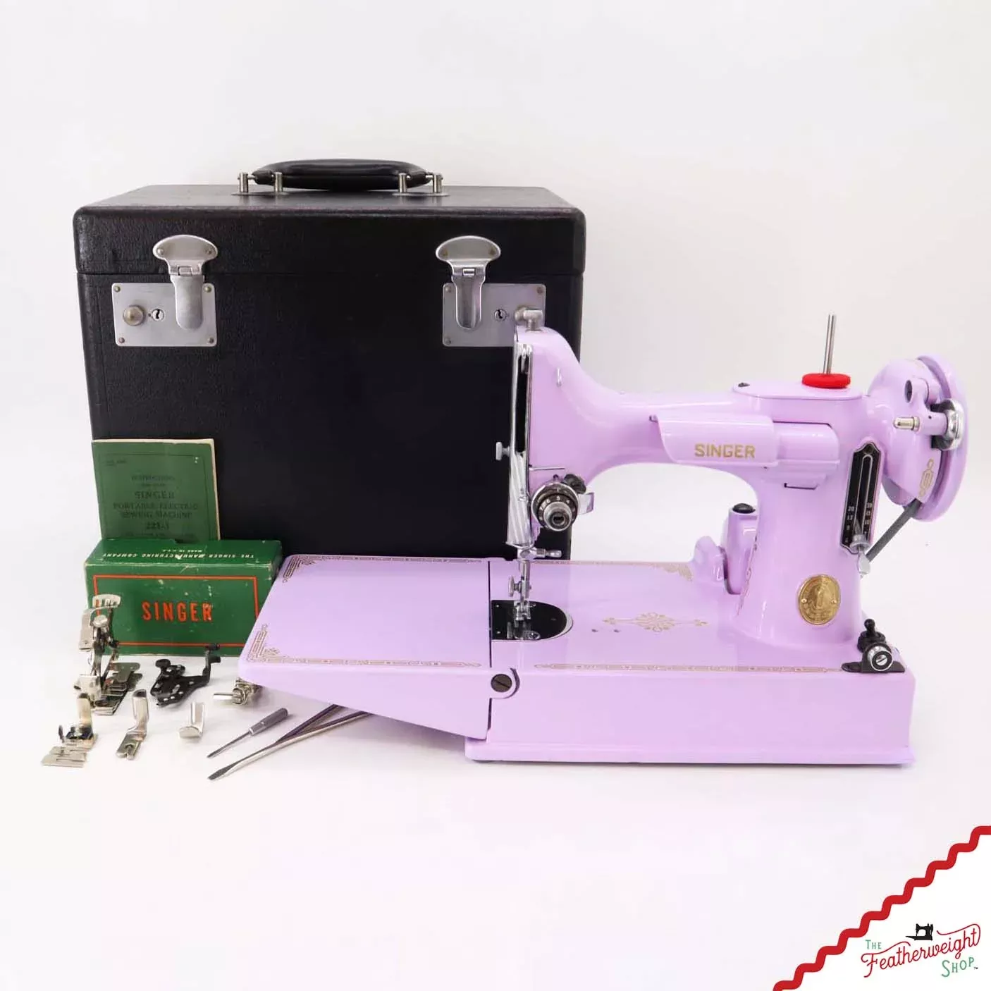 Singer Featherweight 221 - AJ354*** - Fully Restored in Wisteria
